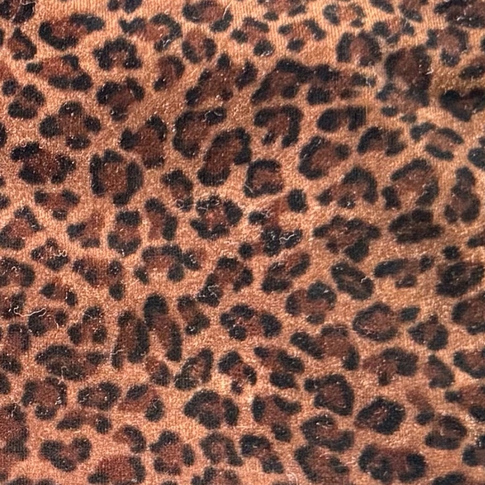 VINTAGE ANN TAYLOR Scarf Animal Print Velvet Oblong - Picture 4 of 6